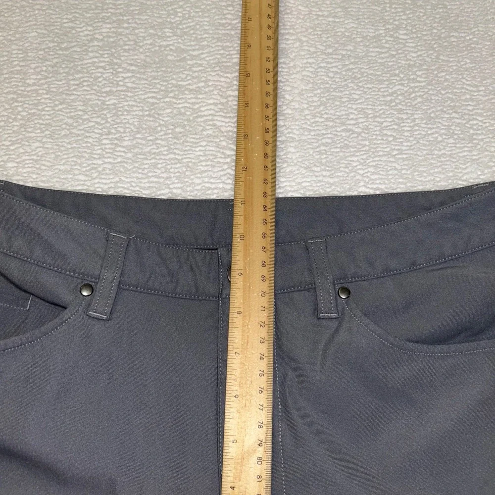 Lululemon Commission Pant Slim ABC Tech Canvas Men 33 Grey Casual Golf Trousers